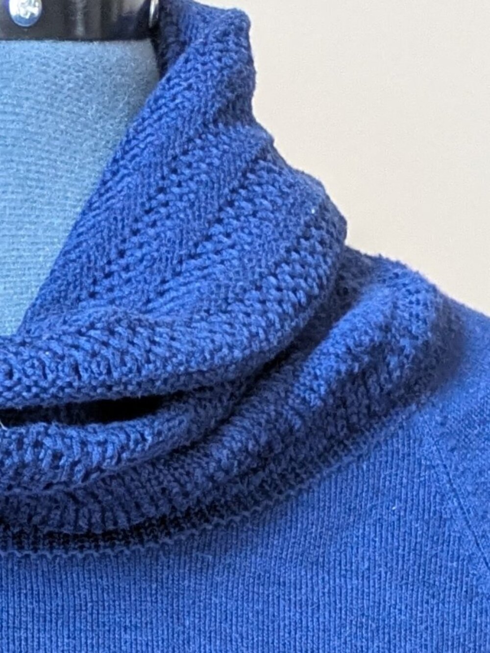 Bright blue cowl neck sweater by Limited - size S - Picture 2 of 8